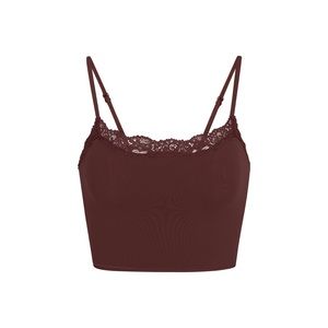SKIMS FITS EVERYBODY LACE CROPPED CAMI NWT Cocoa Sold Out